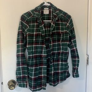 S American Eagle green flannel